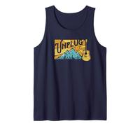 Retro Unplug Bluegrass & Acoustic Music Design Camiseta sin Mangas