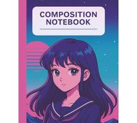 RETRO Vaporwave Aesthetic Notebook with Inspirational Quotes for School, Journaling, and Creative Writing - Perfect for Teens, Students, and Anime ... Page | Wide-Ruled | 7.5 x 9.25" 120 pages
