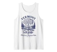 Retro Vermont State Shirt Est 1791 - Senderos de esquí con jarabe de arce Camiseta sin Mangas