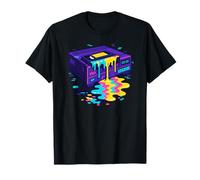 Retro VHS Player Vaporwave Glitch Art 80s Nostalgia Camiseta