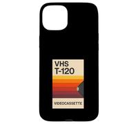 Retro VHS T-120 Videocassette 80s Nostalgia Video analógico Carcasa para iPhone 15 Plus