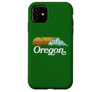 Retro Vibe Oregon Sweatshirt Vintage Mountains & Sun Carcasa para iPhone 11