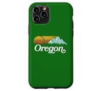 Retro Vibe Oregon Sweatshirt Vintage Mountains & Sun Carcasa para iPhone 11 Pro
