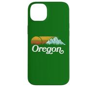 Retro Vibe Oregon Sweatshirt Vintage Mountains & Sun Carcasa para iPhone 14 Plus