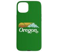 Retro Vibe Oregon Sweatshirt Vintage Mountains & Sun Carcasa para iPhone 15 Plus