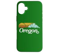 Retro Vibe Oregon Sweatshirt Vintage Mountains & Sun Carcasa para iPhone 16 Plus