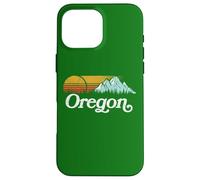 Retro Vibe Oregon Sweatshirt Vintage Mountains & Sun Carcasa para iPhone 16 Pro MAX