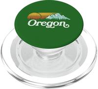 Retro Vibe Oregon Sweatshirt Vintage Mountains & Sun PopSockets PopGrip para MagSafe
