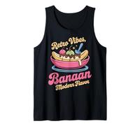 Retro Vibes Banaan Diseño de Sabor Moderno Camiseta sin Mangas