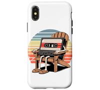 Retro Viejo Reproductor de Casetes Música Grabadora de Cinta Carcasa para iPhone X/XS