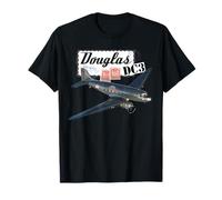 Retro Vintage 1930's Douglas DC3 Avión Novedad Camiseta