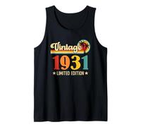 Retro Vintage 1931 Limited Edition 1931 Birthday Camiseta sin Mangas