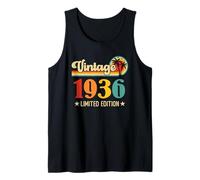 Retro Vintage 1936 Limited Edition 1936 Birthday Camiseta sin Mangas