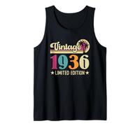Retro Vintage 1936 Limited Edition 1936 Birthday Camiseta sin Mangas