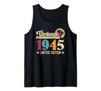 Retro Vintage 1945 Limited Edition 1945 Birthday Camiseta sin Mangas