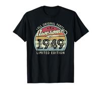 Retro Vintage 1949 Edición Limitada 77 Cumpleaños Camiseta