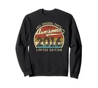 Retro Vintage 2016 Edición Limitada 10º Cumpleaños 10 Años Sudadera