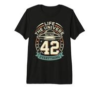Retro Vintage 42 Respuesta a la Vida El Universo y Todo Camiseta Premium