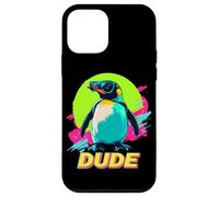 Retro Vintage 80s 90s Dude Emperor Penguin Lover Carcasa para iPhone 12 Mini