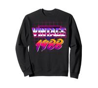Retro Vintage 80s Born In 1988 38 Years Old 38th Birthday Sudadera