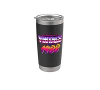 Retro Vintage 80s Born In 1988 38 Years Old 38th Birthday Vaso térmico de acero inoxidable de doble pared
