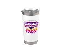 Retro Vintage 80s Born In 1988 38 Years Old 38th Birthday Vaso térmico de acero inoxidable de doble pared