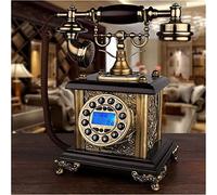 Retro Vintage Antique Style Corded Rotary Dial Desk Telephone Phone Home Office Decor With Handsfree Wired Home Office Fixed Telephone, YHNNH