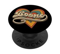 Retro Vintage Boone Corazón Amor Boone Era Divertido San PopSockets PopGrip Adhesivo