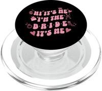 Retro Vintage Bubbly Hi It's Me I'm The Bride Anuncio PopSockets PopGrip para MagSafe