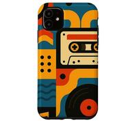 Retro Vintage Casete Sueños y Surcos de Vinilo en Movimiento Carcasa para iPhone 11