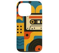 Retro Vintage Casete Sueños y Surcos de Vinilo en Movimiento Carcasa para iPhone 13 Pro