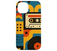 Retro Vintage Casete Sueños y Surcos de Vinilo en Movimiento Carcasa para iPhone 14