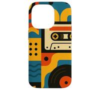 Retro Vintage Casete Sueños y Surcos de Vinilo en Movimiento Carcasa para iPhone 14 Pro