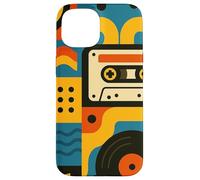 Retro Vintage Casete Sueños y Surcos de Vinilo en Movimiento Carcasa para iPhone 15