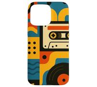 Retro Vintage Casete Sueños y Surcos de Vinilo en Movimiento Carcasa para iPhone 15 Pro Max