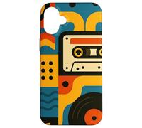 Retro Vintage Casete Sueños y Surcos de Vinilo en Movimiento Carcasa para iPhone 16 Plus