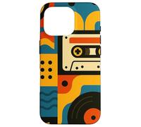 Retro Vintage Casete Sueños y Surcos de Vinilo en Movimiento Carcasa para iPhone 16 Pro