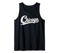 Retro Vintage Chicago Illnois Men Women Boy Girl Camiseta sin Mangas