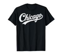 Retro Vintage Chicago Text Men Women Boy Girl Camiseta