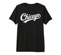 Retro Vintage Chicago Text Men Women Boy Girl Camiseta Premium