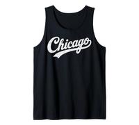 Retro Vintage Chicago Text Men Women Boy Girl Camiseta sin Mangas