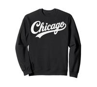Retro Vintage Chicago Text Men Women Boy Girl Sudadera