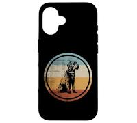 Retro Vintage Design Wirehaired Pointing Griffon Dog Carcasa para iPhone 16