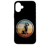 Retro Vintage Design Wirehaired Pointing Griffon Dog Carcasa para iPhone 16 Plus