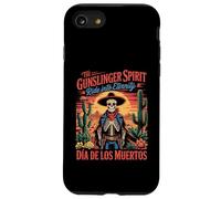 Retro Vintage Día de los Muertos Old West Gunslinger Carcasa para iPhone SE (2020) / 7/8