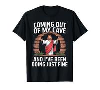 Retro Vintage Divertido Jesús Resurrección Pascua Meme Hombres Mujeres Camiseta