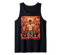 Retro Vintage DJ - HipHop Music Bronx Party Tee Camiseta sin Mangas