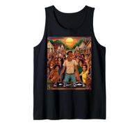 Retro Vintage DJ - HipHop Music Bronx Party Tee Camiseta sin Mangas