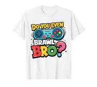 Retro Vintage Do You Even Brawl Bro Video Gamer Jugador De Juego Camiseta