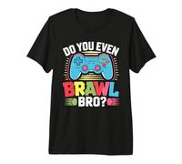 Retro Vintage Do You Even Brawl Bro Video Gamer Jugador De Juego Camiseta Premium